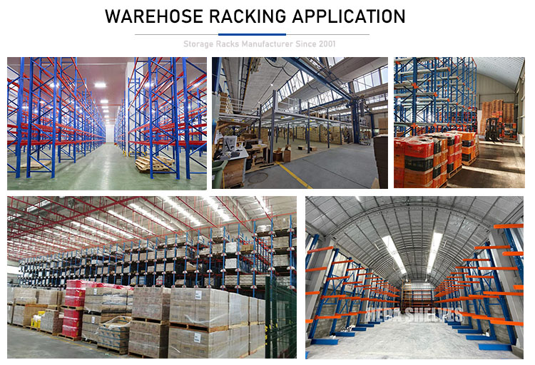 Single Sided Cantilever Rack Heavy Duty Cantilever Shelf Pallet Racking System Selective Steel Warehouse Tube Shelves