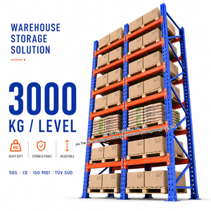7 Loading Levels 3000KG High Load Warehouse Pallet Rack Heavy Duty Industrial Storage Shelf