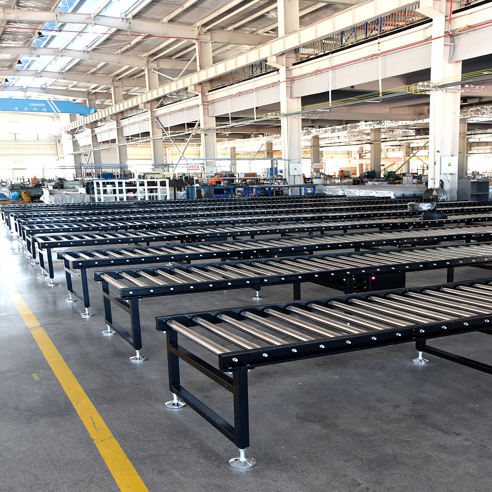 Durable Motorized Roller Conveyor Pallet Storage Racking System Advanced Integrated Gravity Fed Material Moving Technology