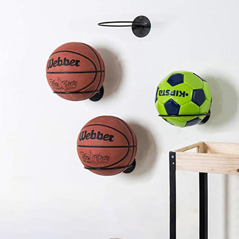 Modern Design Wall-Mounted Metal Storage Holders Racks Flower Rack Organizer Systems for Basketball Storage for Warehouses