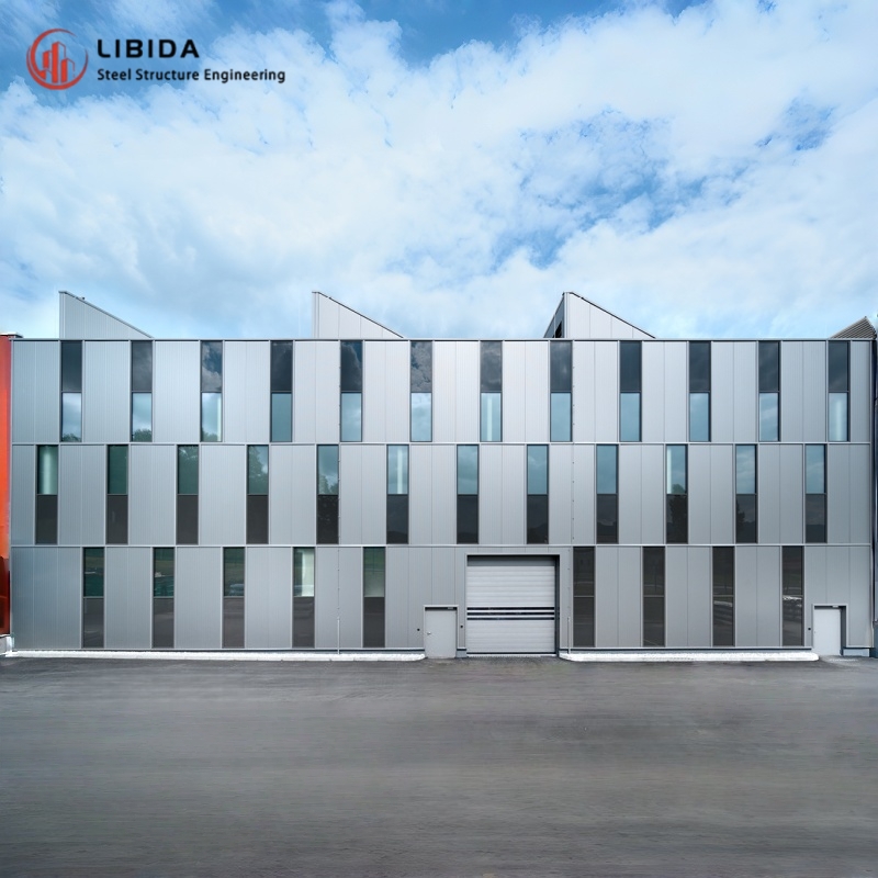 Prefabricated Steel Structure Warehouse Building 1000m2 Ready Made Industrial Storage Hall For Food Factory Logistics