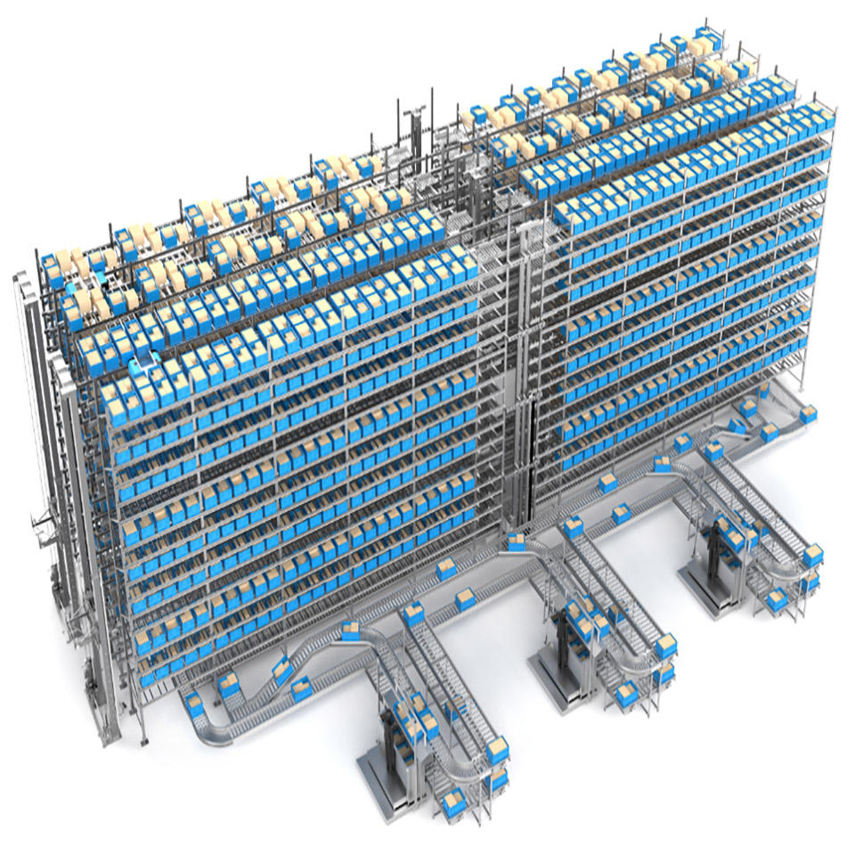 Custom Size Available Warehouse Automation OEM ODM Space Saving Intelligent Shuttle Rack for Logistics Center