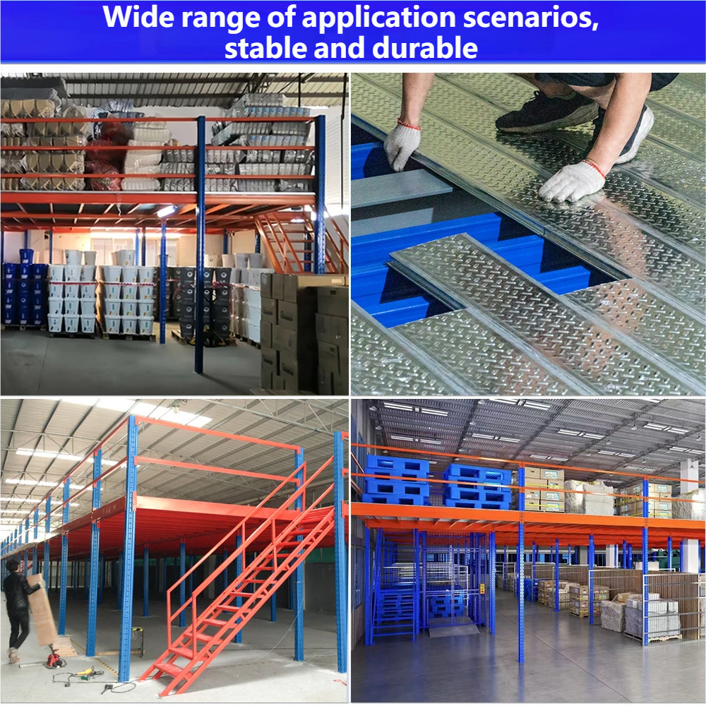 Heavy Duty Rack System Shelf Warehouse Storage Steel Loft Racking Platform Structural Mezzanine Floor Warehouse Racking System