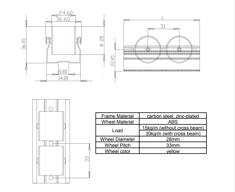 Conveyor Roller Diagram