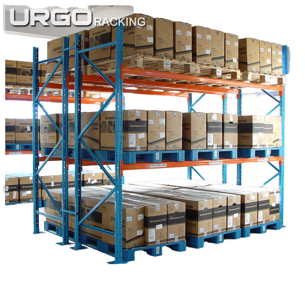 URGO Heavy Duty Steel Selective Pallet Rack Corrosion Protected Warehouse Storage Shelving