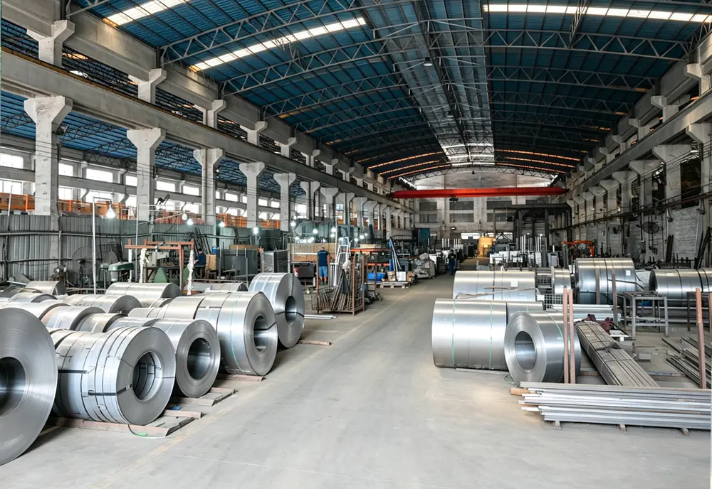 Automated steel punching line