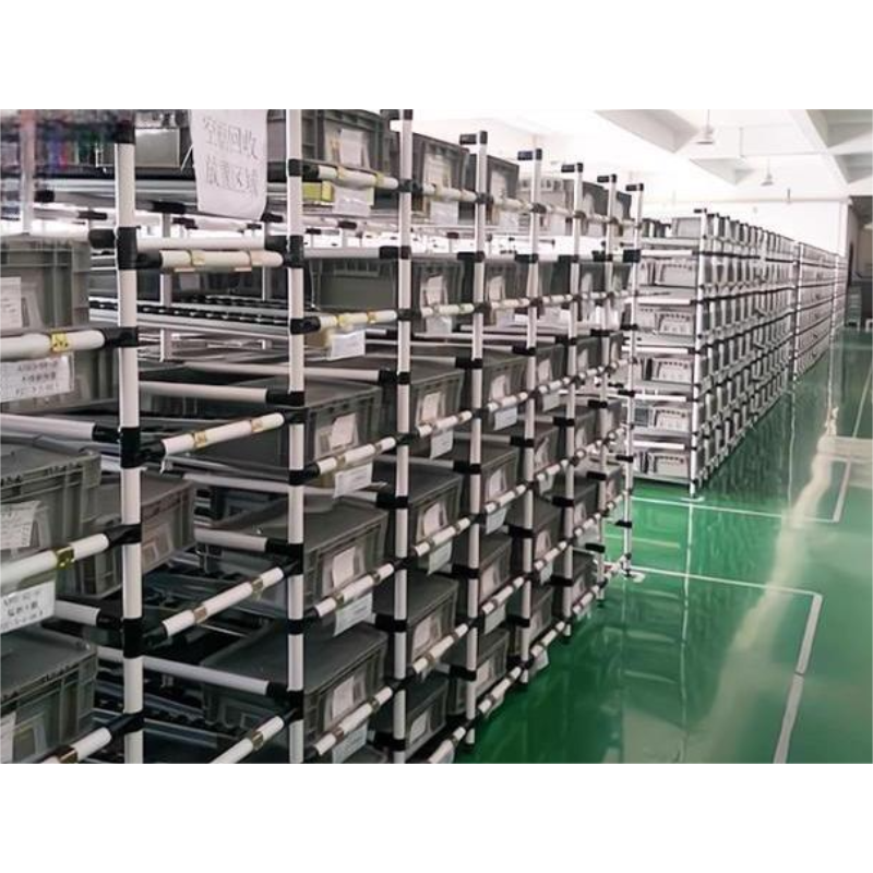 Gravity Fed Steel 5 Layer Adjustable Height Corrosion Protection Durable Heavy Duty Flow Racks
