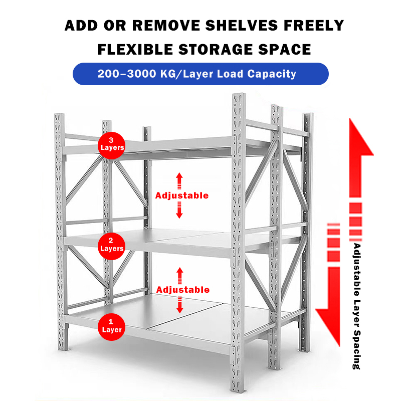 Textile Industry Heavy Duty Steel 5-Layer Corrosion Protection Warehouse Shelf Storage Rack for Rolls Fabric