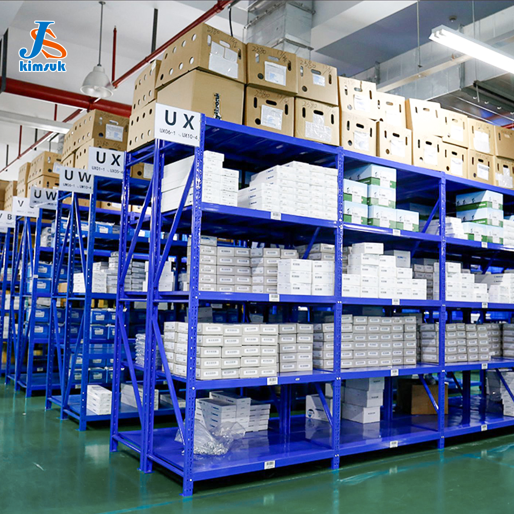 Boltless Adjustable Heavy Duty Load-Bearing 500kg/Layer Steel Racks Warehouse Industrial Stack Storage Racking Shelving System