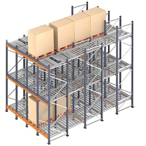 CE Certificated Wholesale Price Steel Roller Warehouse Gravity Pallet Flow Rack