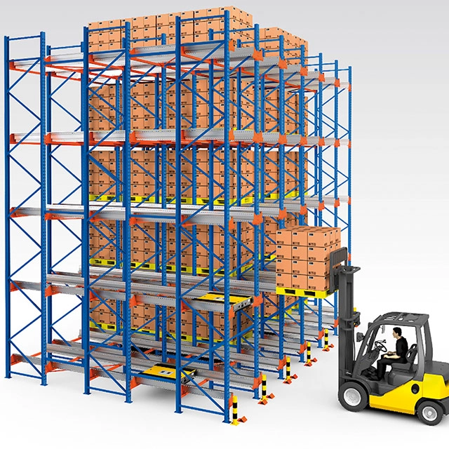 2024 Heavy-Duty Steel Metal Radio Shuttle Pallet Racking New Warehouse Storage Stacking Racks &amp; Shelves