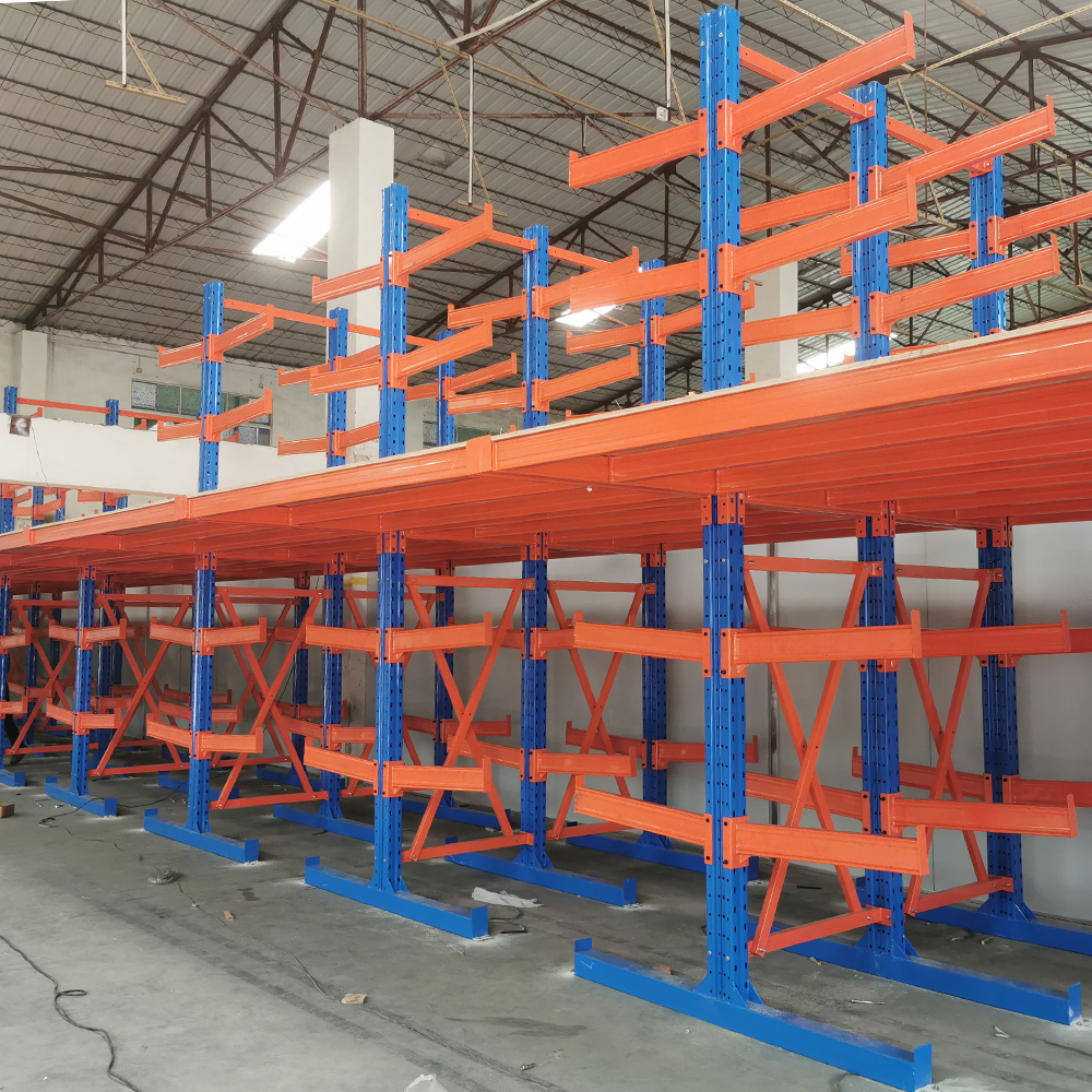 Industrial Pipe Shelves Arm Steel Warehouse Shelf Storage Metal Heavy Duty Rack Cantilever Racking