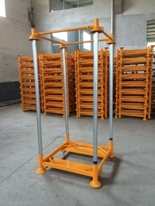 Hot Sale Customized Heavy Duty Single-Faced Euro Pallet Racks 4-Way Steel Plate Converter Storage Post Pallet Stacking Racks for