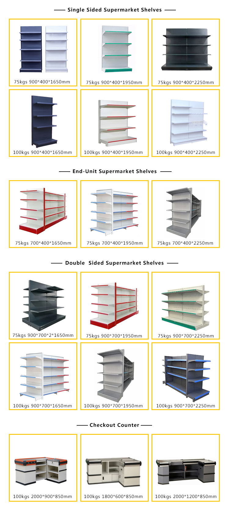 Light Duty Metal Storage Shelf Display