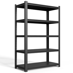 Standardized 5 Layer Steel Corrosion Protection Warehouse Shelving Unit 100kg Loading Boltless Powder Coated Storage System