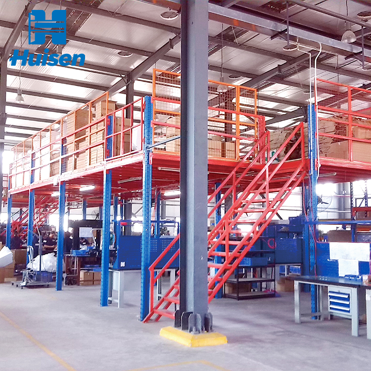 Factory Custom Industrial Steel Shelf Warehouse Shelves System Loft Steel Mezzanine Floor Racking System Storage Rack