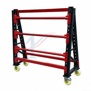 Customized Medium Duty Metallic Roller Rack with Wheels