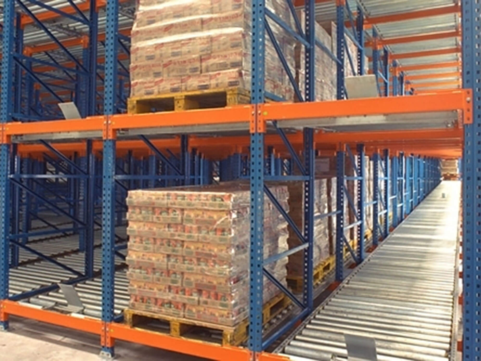 Gravity Flow Pallet Rack Showcase 3