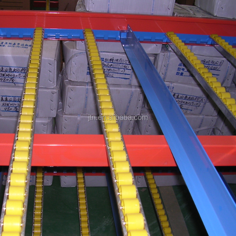 Carton Flow Rack Sliding Roller Shelf System Slide Warehouse Rack