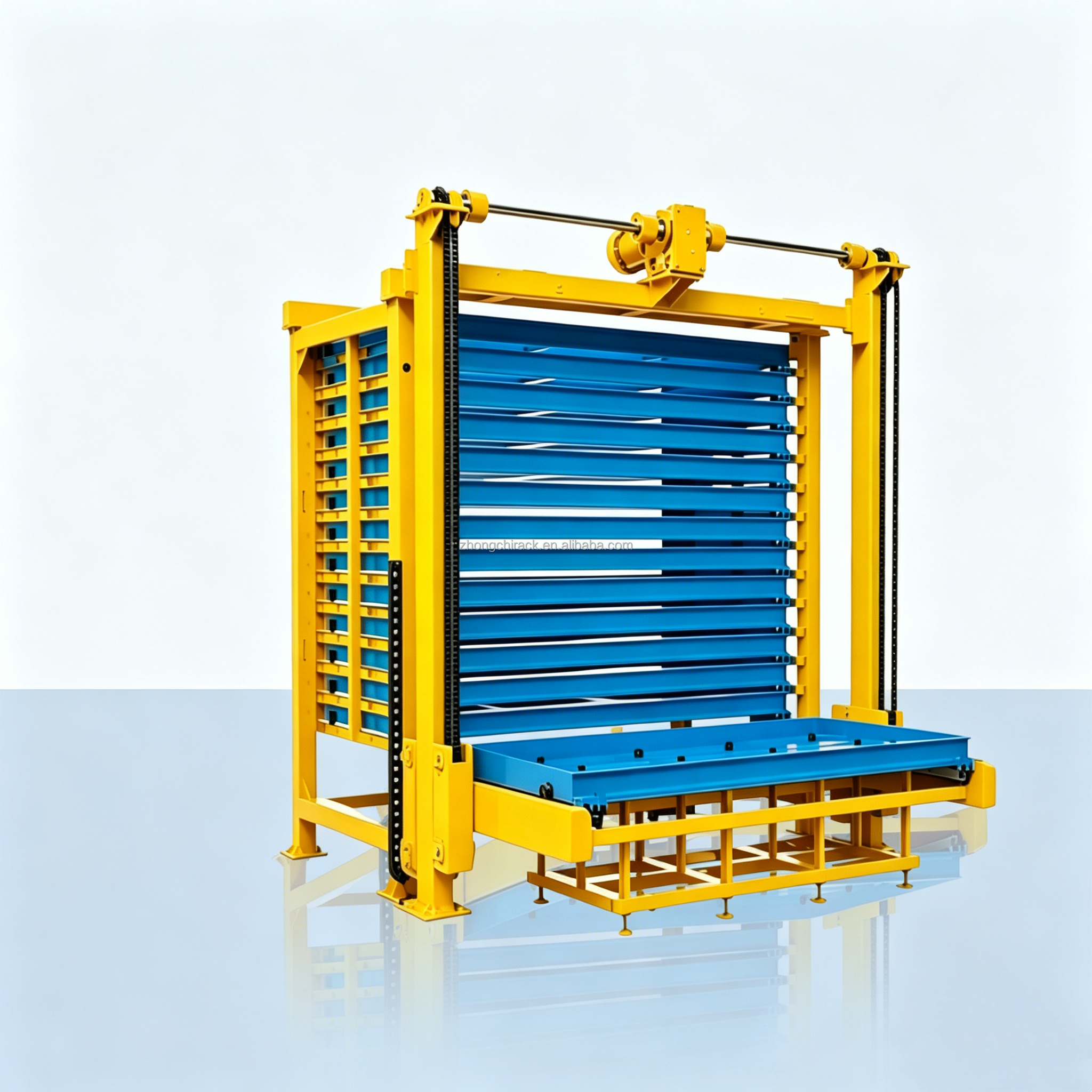 Intelligent Automated Warehouse System Steel Sheet Metal Storage Rack 8-Layer Heavy Duty Corrosion Protection High Load Capacity