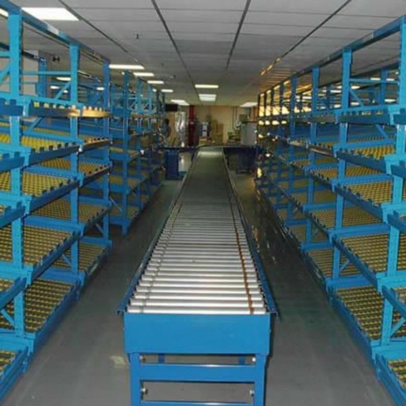 Easy Assemble Steel Carton Flow Racking Shelving with Corrosion Protection Sliding Box Storage for Inventory Management