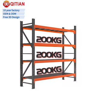 Factory Customized Steel Light Duty Industrial Storage Shelves 4 Layer