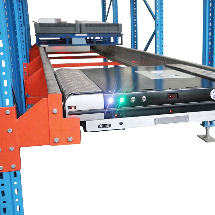 High Density Automated Warehouse Storage FIFO &amp; FILO Pallet Radio Shuttle Racking System For Industrial Raw Material Storage