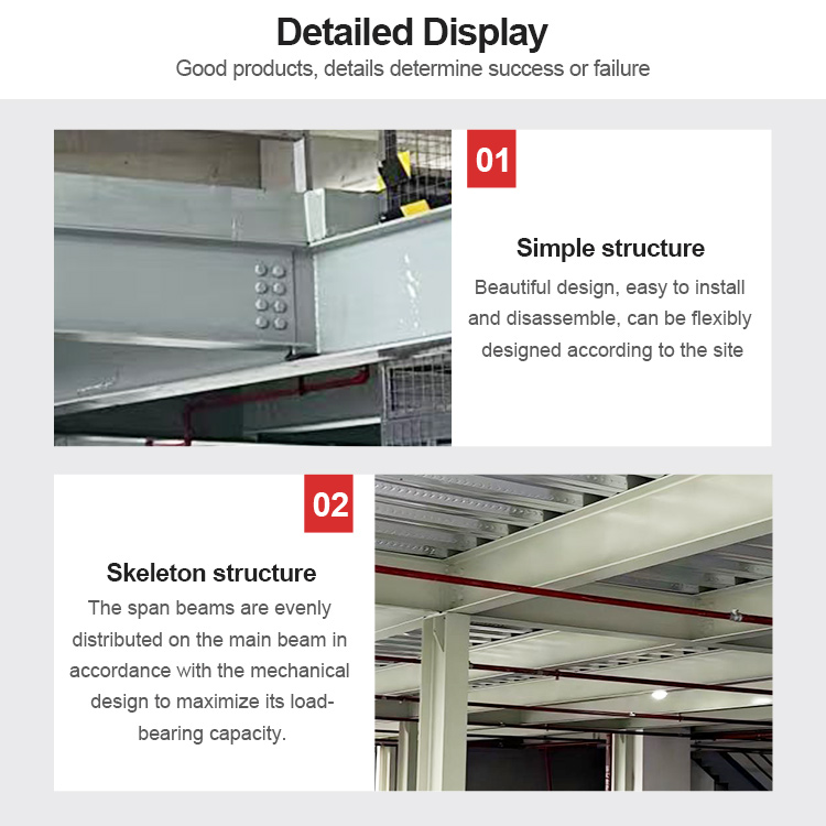 Manufacturer's Steel-Structured Corrosion Protected Powder Coated High Load Bearing Mezzanine Storage System Rack Racks