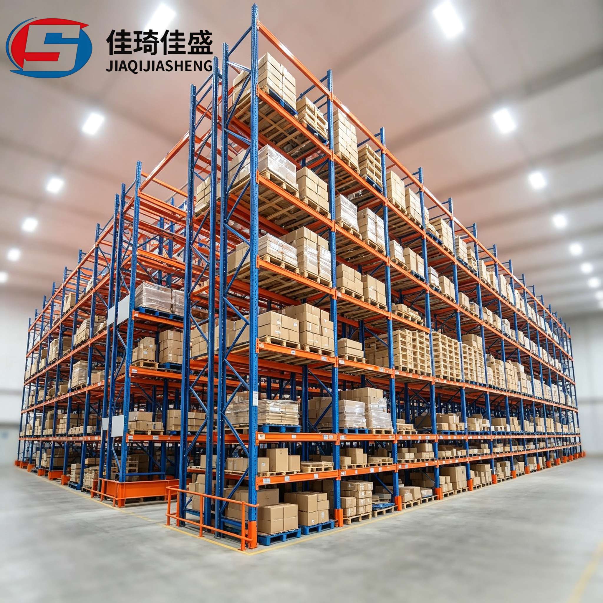 Custom Surface Finish OEM Heavy Loading Modular Assembled Beam Type Heavy Duty Pallet Racking for Production Workshop Storage
