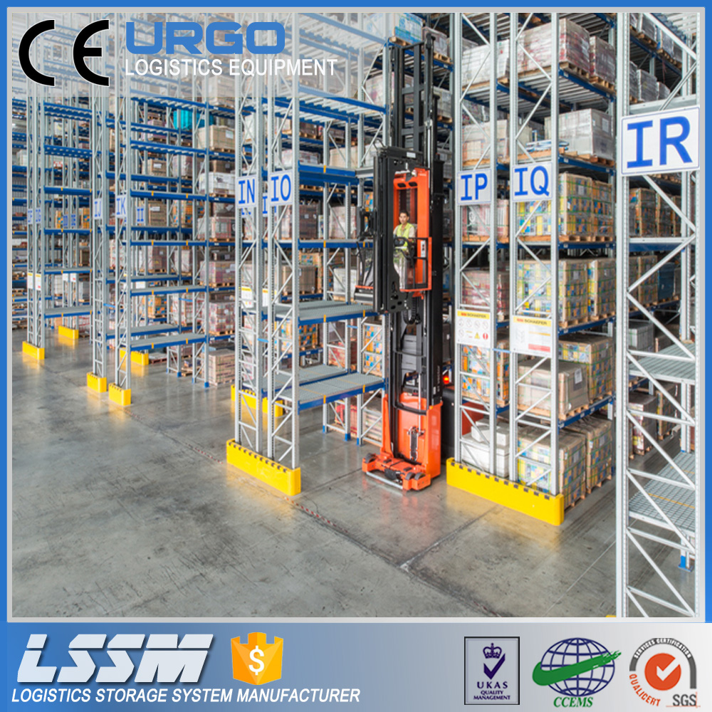 URGO Very Narrow Aisle Pallet Rack / VNA Racking System Structure Overview
