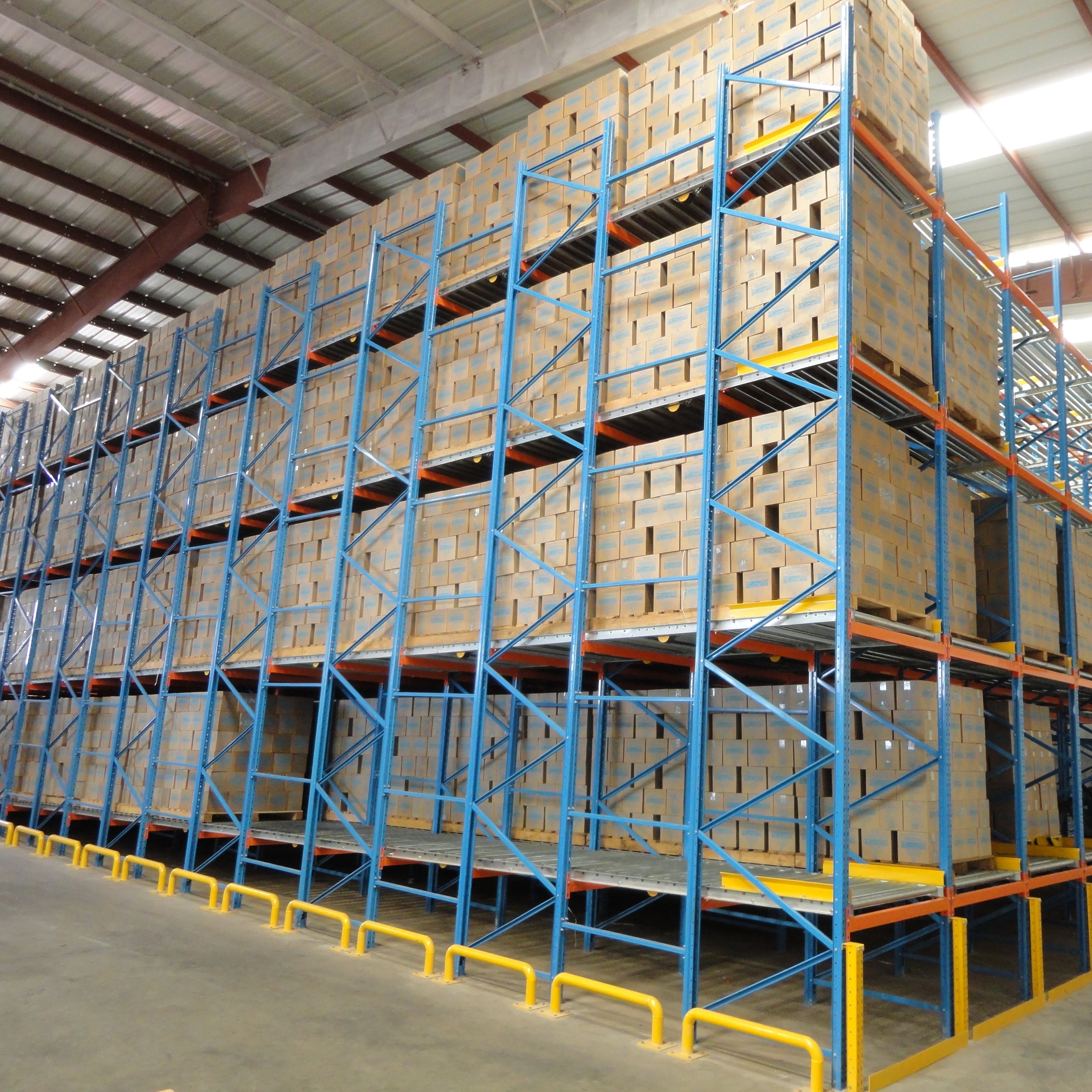 Pallet Flow Rack High Quality Fifo Warehouse Storage Racks Gravity Pallet Flow Racking First in First Out Rack System