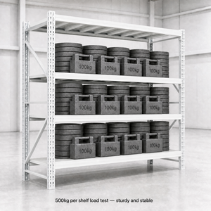 Heavy Duty Industrial Steel Shelving Rack 500kg Per Layer