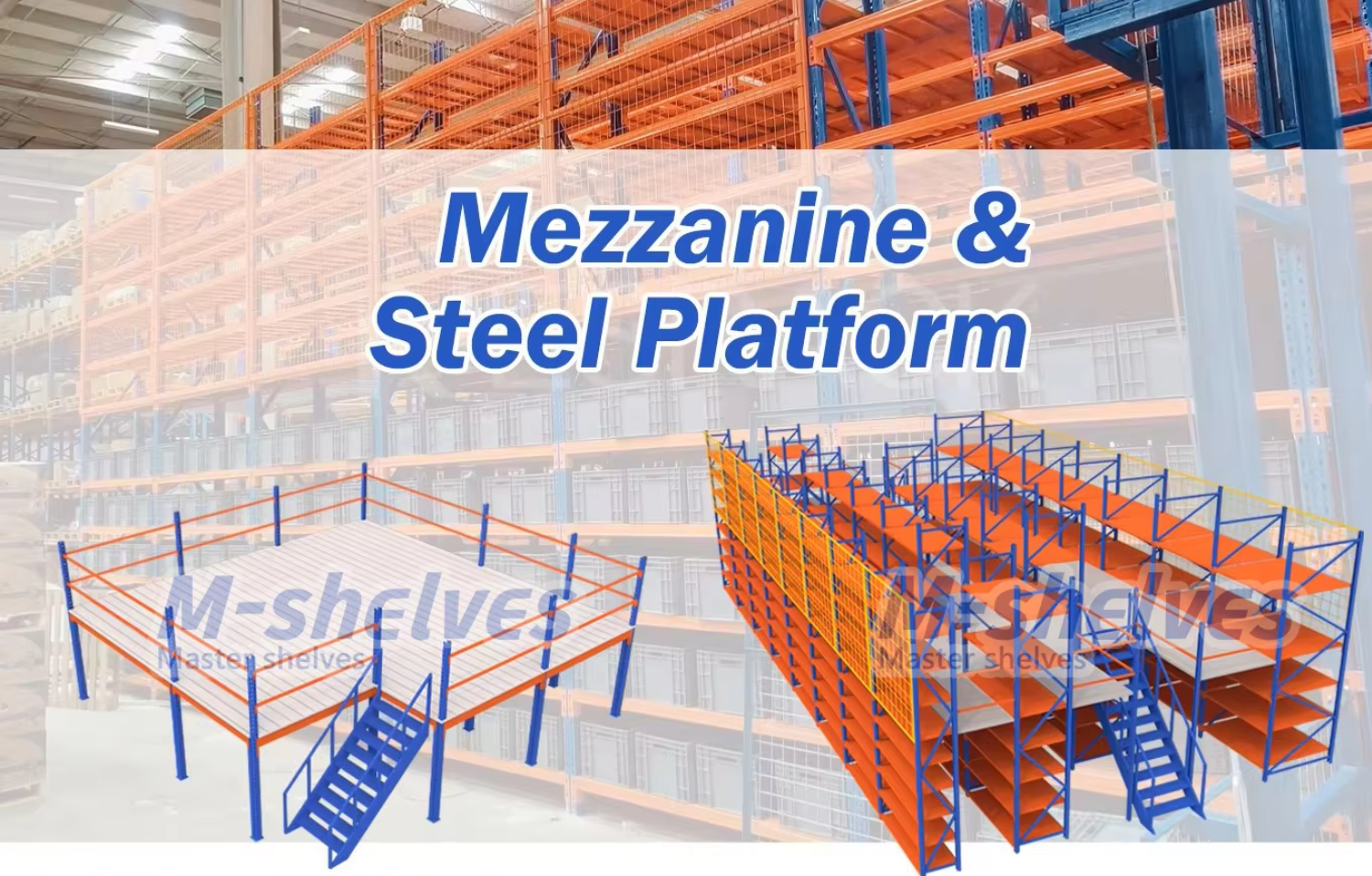Heavy Duty Warehouse Mezzanine Platform Shelving Steel Structure Second-floor Racking System Customized Galvanized Panels