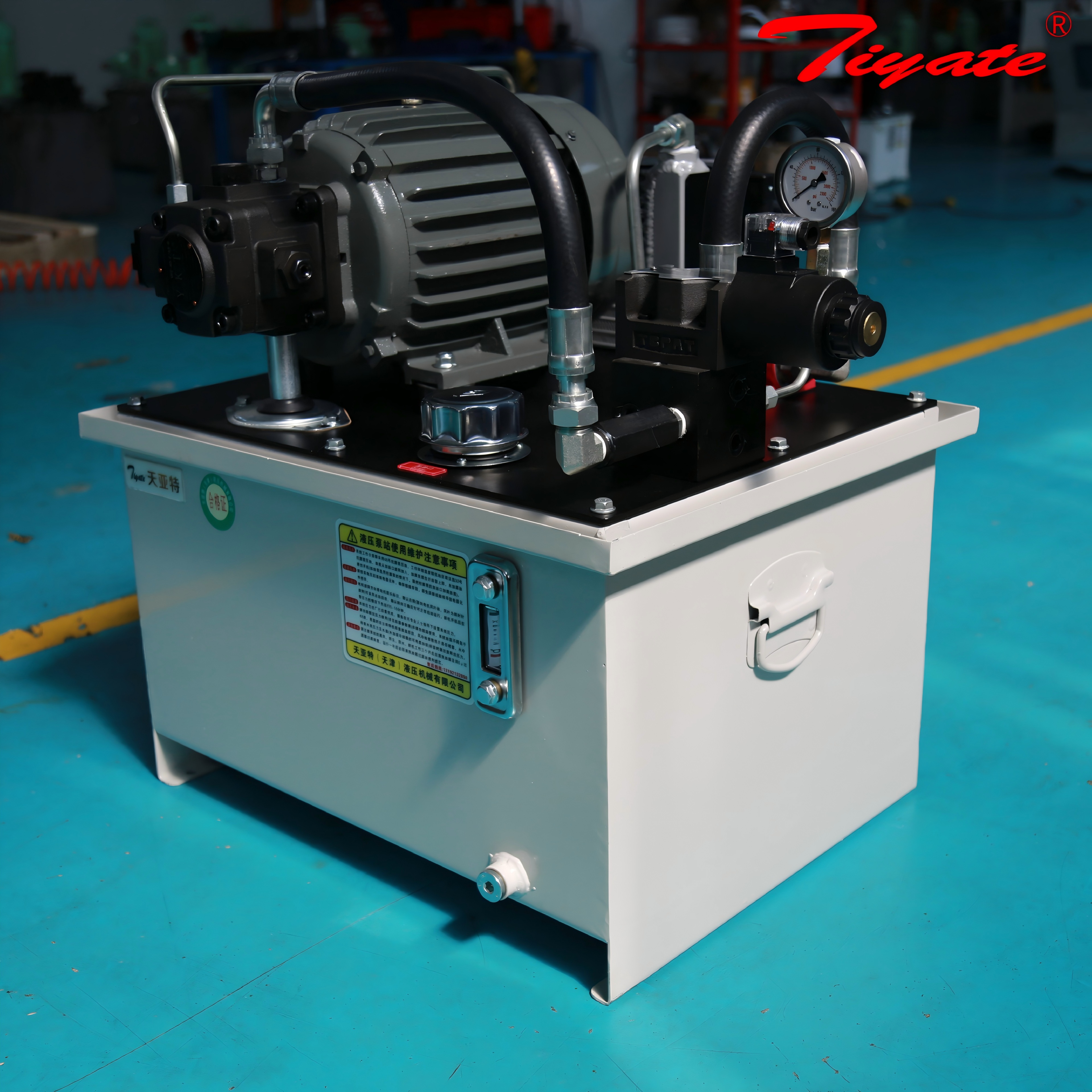 New Miniature Industrial Variable Pump Hydraulic Station Air Cooled Heat Dissipation Device Rice Mill Hydraulic Power Unit Steel