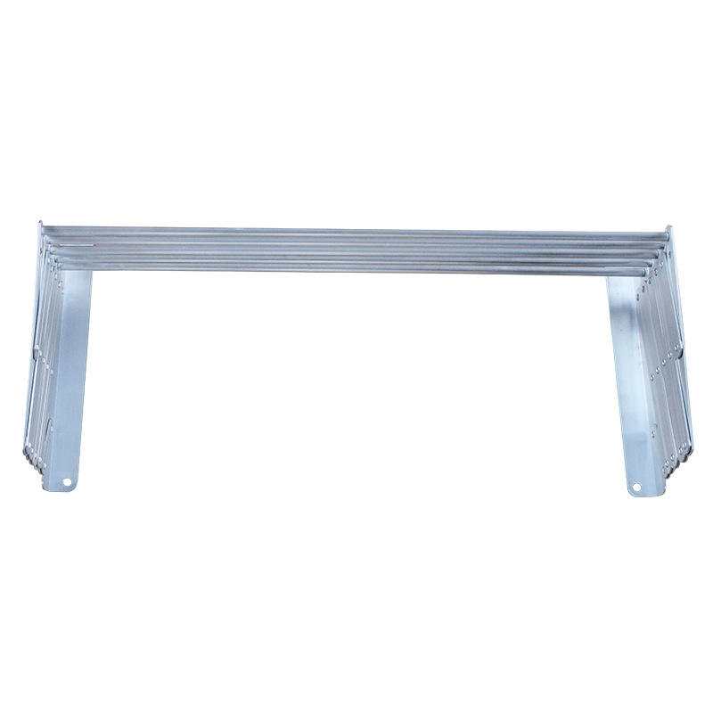 Cross Border Aluminum Alloy No Drill Wall Mounted Push Pull Five Rod Sliding Rack for Balcony Toilet and Indoor Use