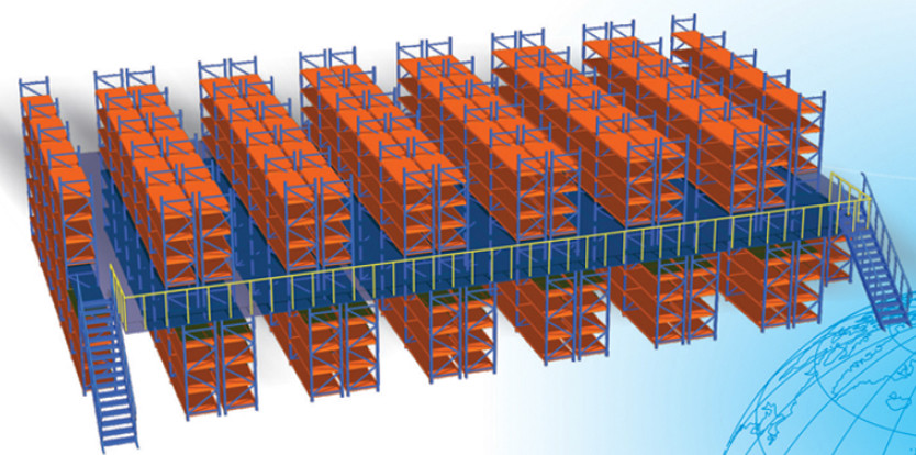 Industrial Customized Steel Structure Racks Supported Multi-tier Loft Mezzanine Floor Platform Racking