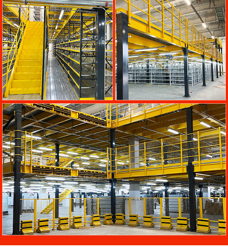 Customized High Density Storage Mezzanine Steel Wholesale Mezzanine Floor Platform Metal Mezzanine