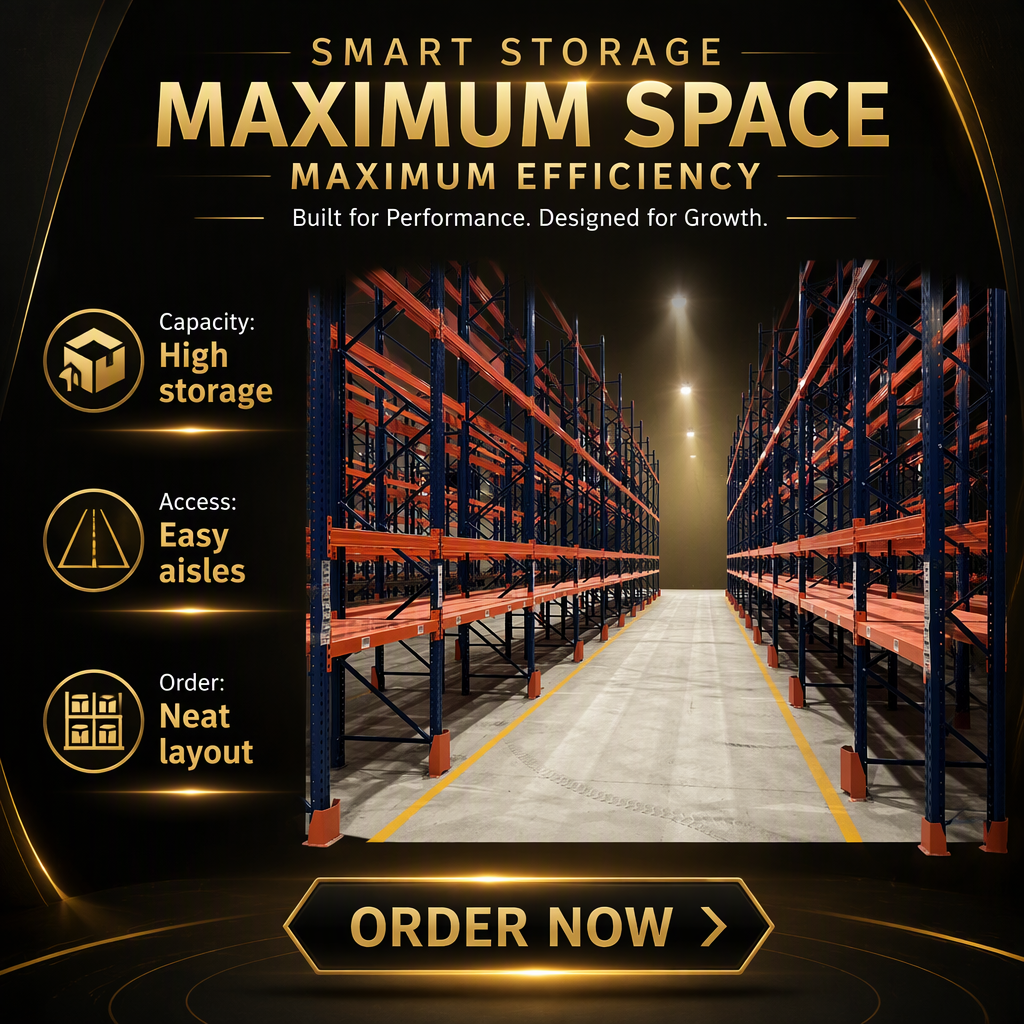 1000kg Per Layer Heavy Duty Adjustable Steel Pallet Rack Powder Coated Beam Racking 2500mm Height Detachable Card Slot Assembly