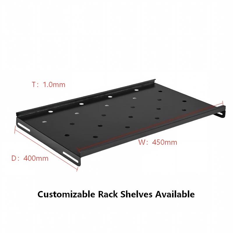 OEM Custom 19" Rack Shelf 1U 2U 3U 4U Cantilever Fixed Server Cabinet Tray 1.5mm SPCC Steel