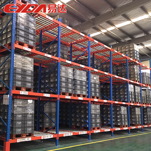 5 Layer Metal Pallet Flow Rack Gravity Storage Racks Heavy Duty