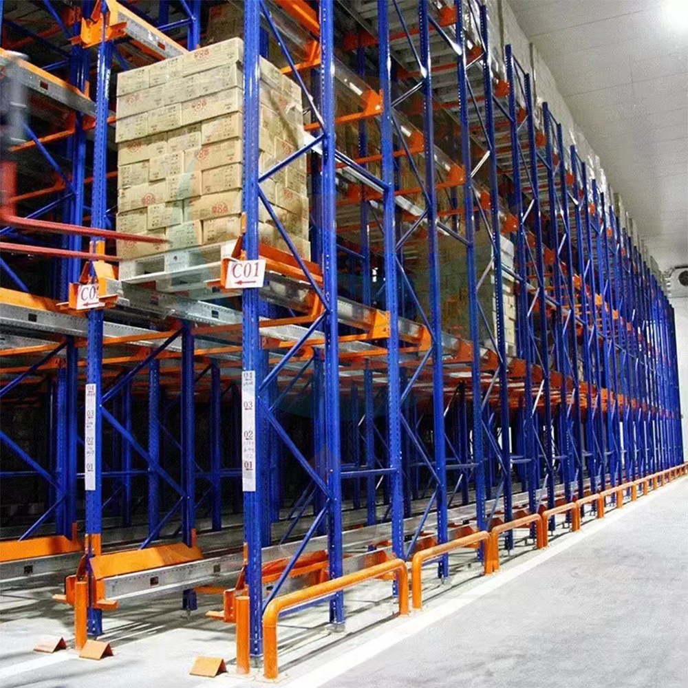 Factory Supply Heavy-Duty Drive-Through Industrial Warehouse Racking High-Density Pallet Storage Shelf in Steel