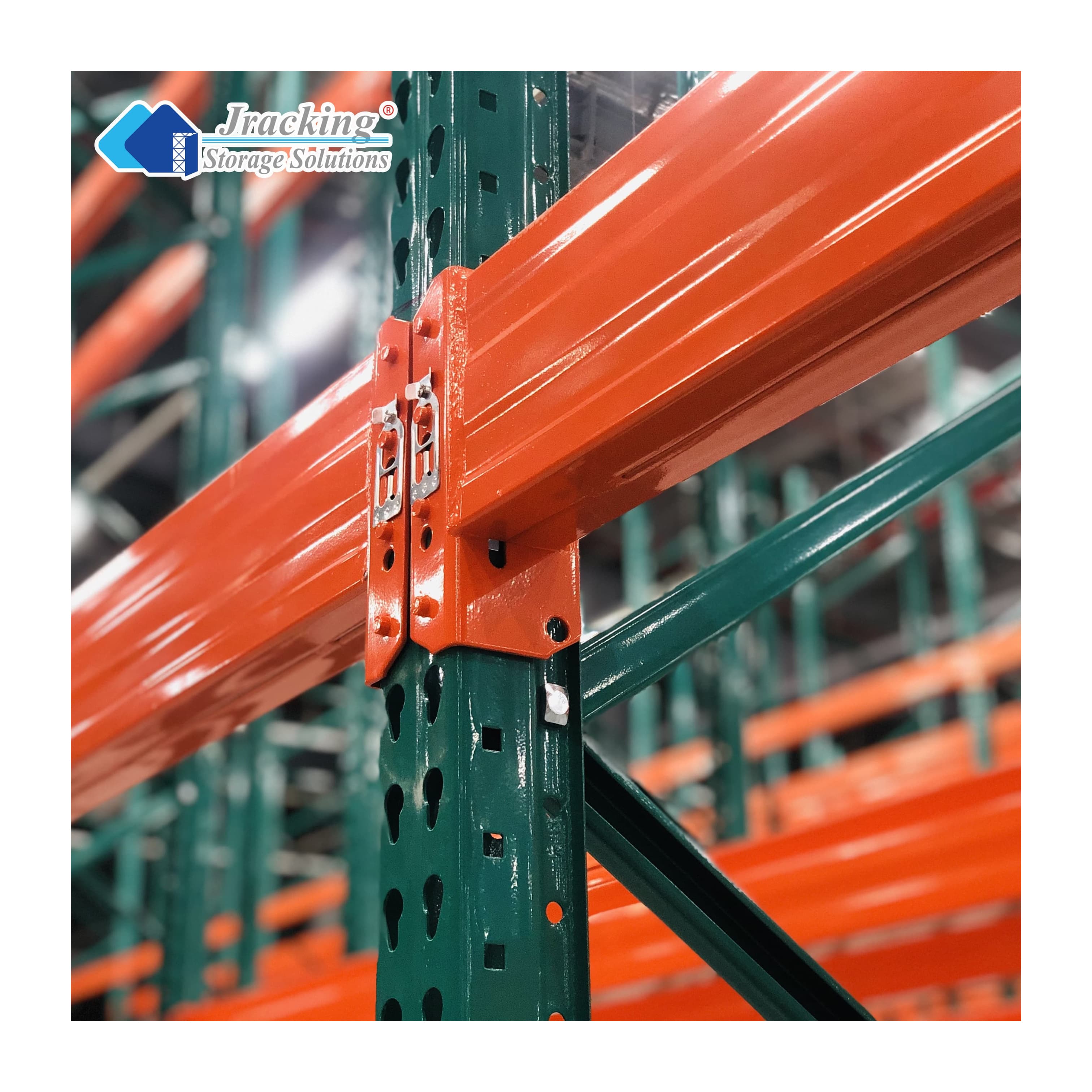 Jracking Steel Industrial Shelving Storage Racks US Standard Heavy Duty Teardrop Pallet Racking for Warehouse