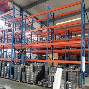 Steel Selective Pallet Rack Multi Bay Warehouse Shelving Plug-In Boltless Rivet Storage System