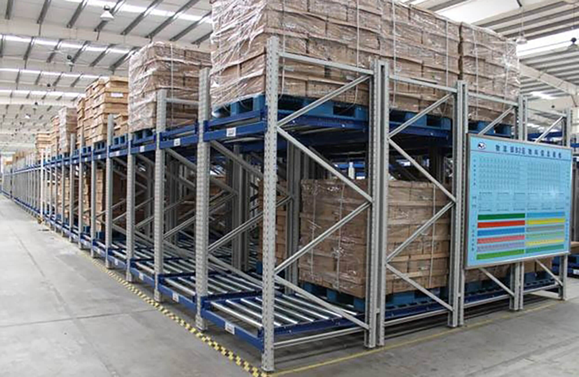 Mracking Customizable 1000kg Gravity Racking System Pallets CE Customized Wholesale Sale Steel Material
