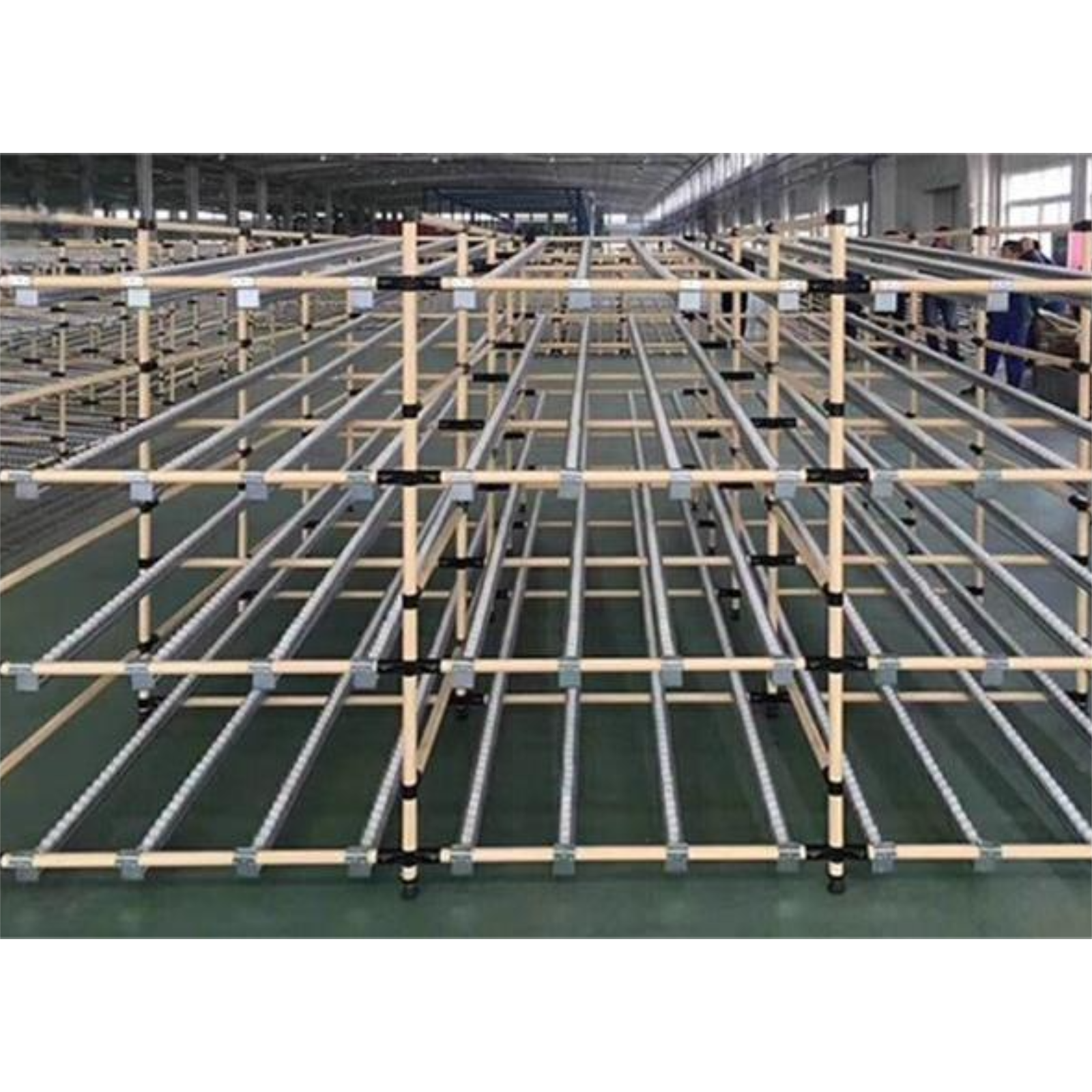 Gravity Fed Steel 5 Layer Adjustable Height Corrosion Protection Durable Heavy Duty Flow Racks
