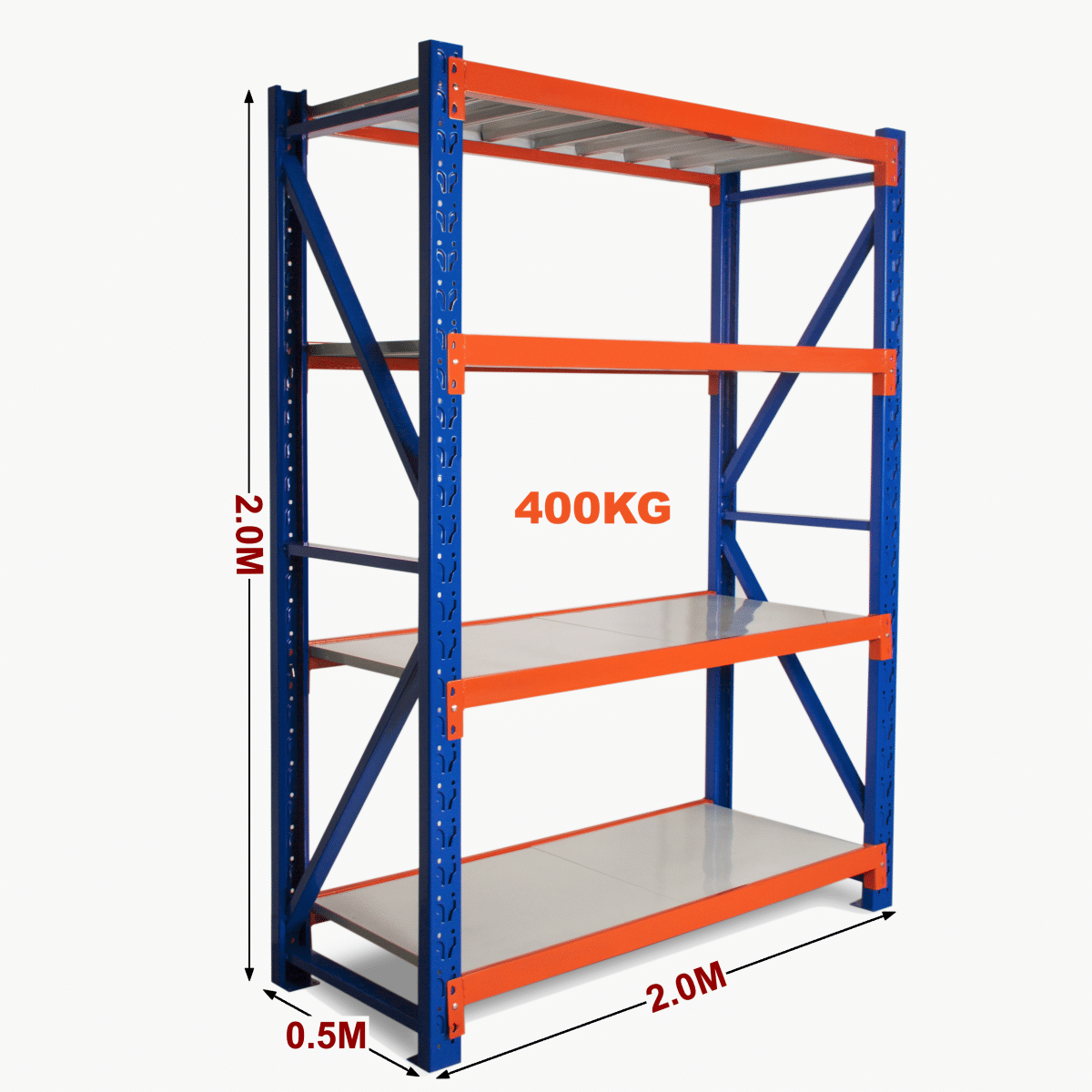 Industrial Long Span Warehouse Racks Steel Rack Adjustable Metal Storage Shelving