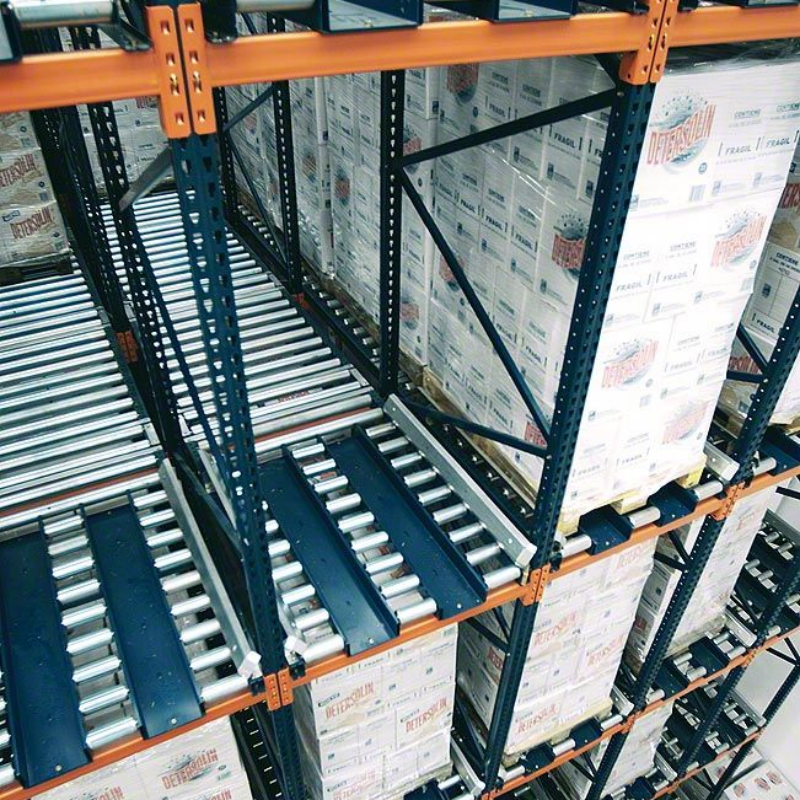 OEM ODM Custom Color Pallet Flow Gravity Racking With Free Professional Warehouse Layout Drawing for Global Importers