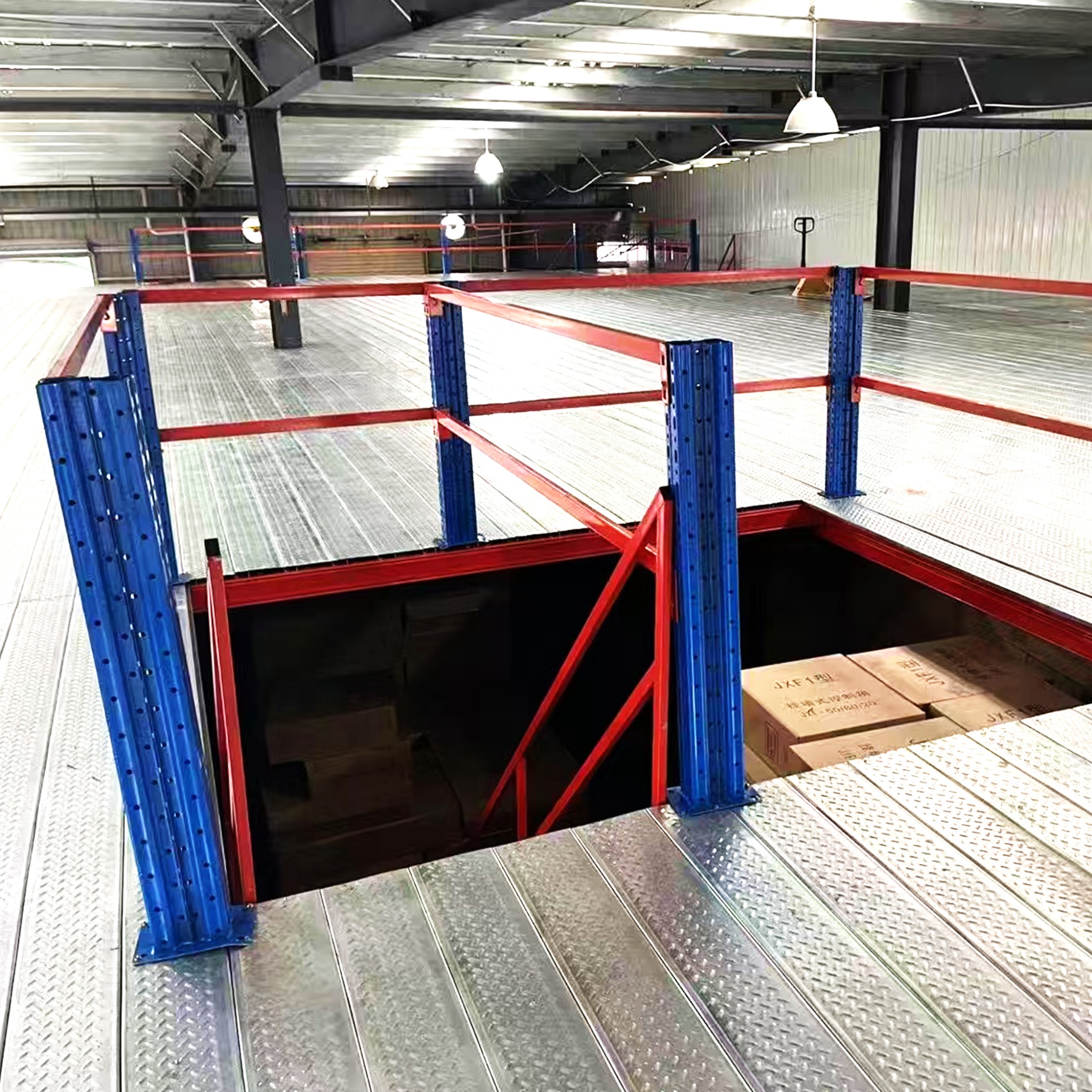 Customized High Density Storage Mezzanine Steel Wholesale Mezzanine Floor Platform Metal Mezzanine