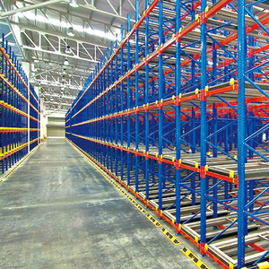 Reinforced Steel 5 Layer Push Back Pallet Racking Heavy Duty Efficient Goods Picking