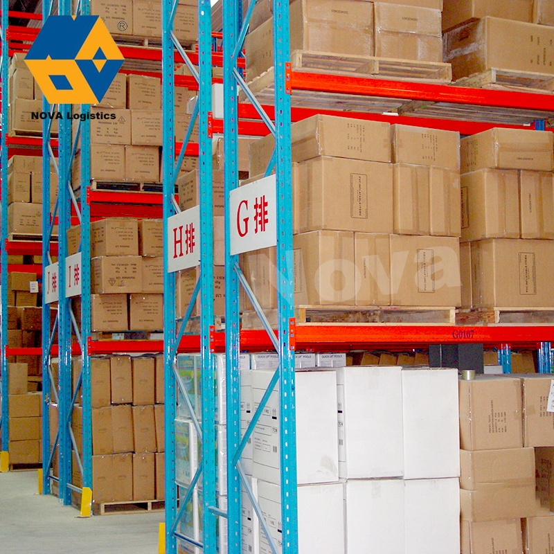 NOVA Full Automatic Warehouse Q235 Steel Boltless Store Heavy Duty Stacking Rack Industrial Storage Pallet Racking System